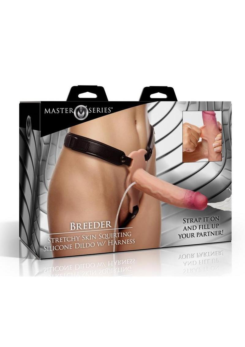 Master Series Breeder Squirting Strap-On Dildo