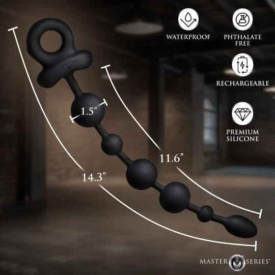 Master Series Balls Deep Vibrating Anal Beads