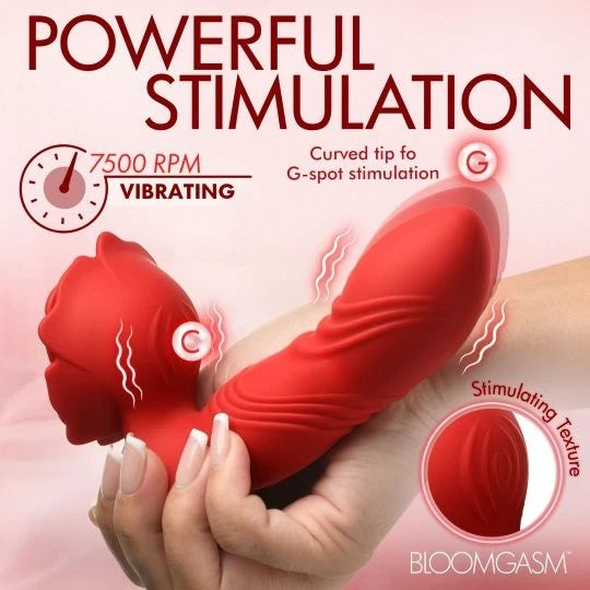 Boomgasm Rose Thrust Silicone Vibrator