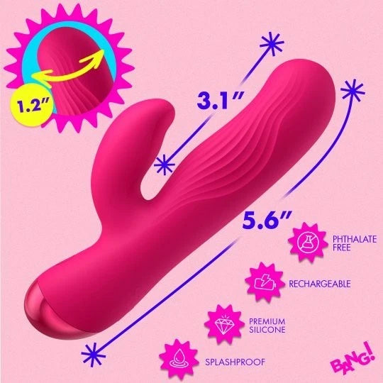 Bang! Flexible Ribbed Rabbit Vibrator