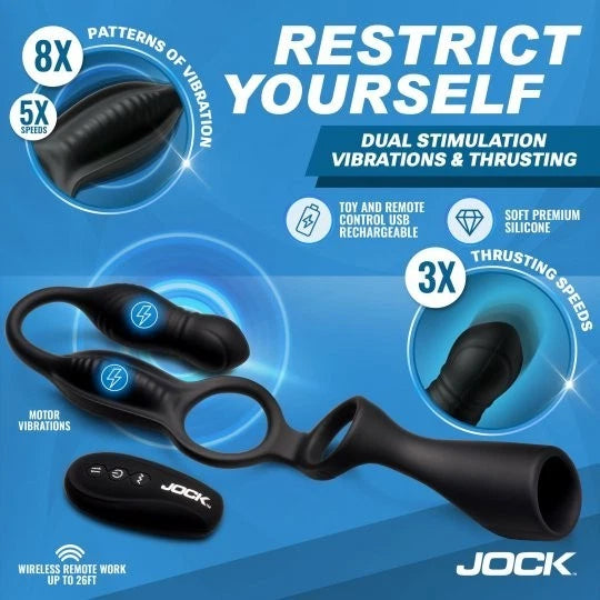 Jock Hype Max Thrusting Anal Plug Cock Ring