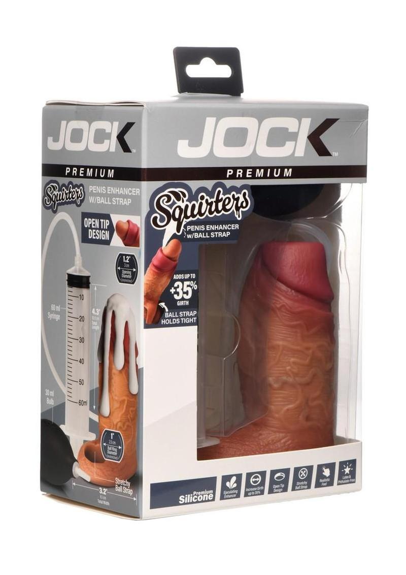 Jock Squirting Penis Enhancer with Ball Strap