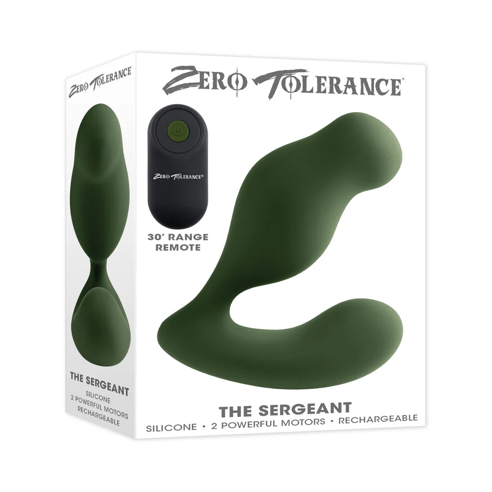 Zero Tolerance The Sergeant Rechargeable Vibrating Prostate Anal Vibe Silicone