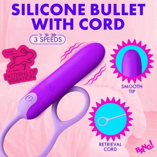 Bang Rechargeable Silicone Bullet with Cord