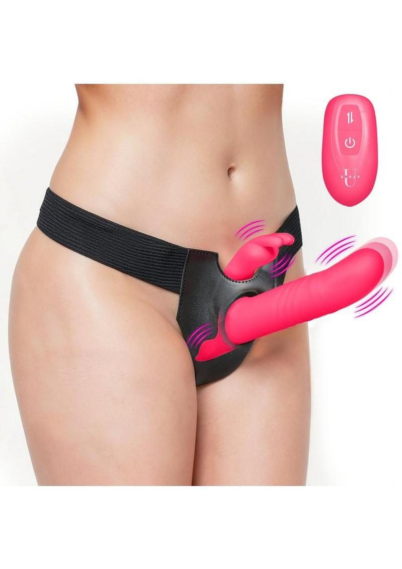 Strap U Thrusting Rabbit Strap-On Harness