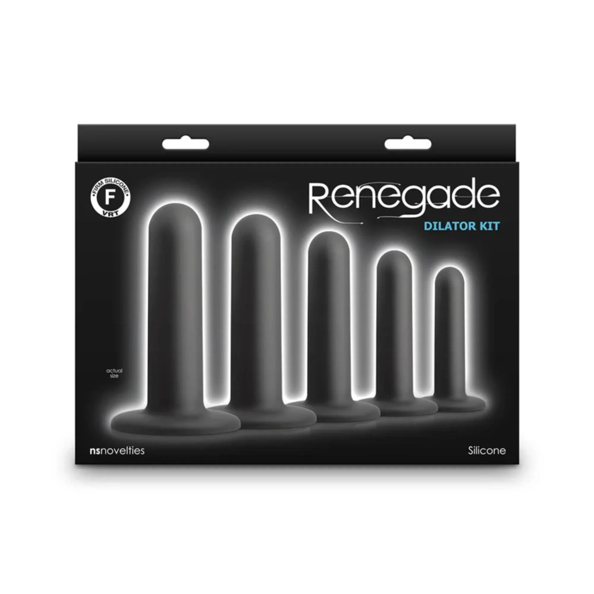 Renegade Dilator Kit Silicone Anal Plugs with Suction Cups (5 Piece)