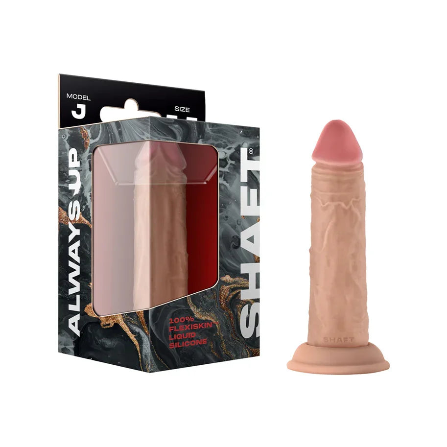 Shaft Model J: 5.5 in. Dual Density Silicone Dildo