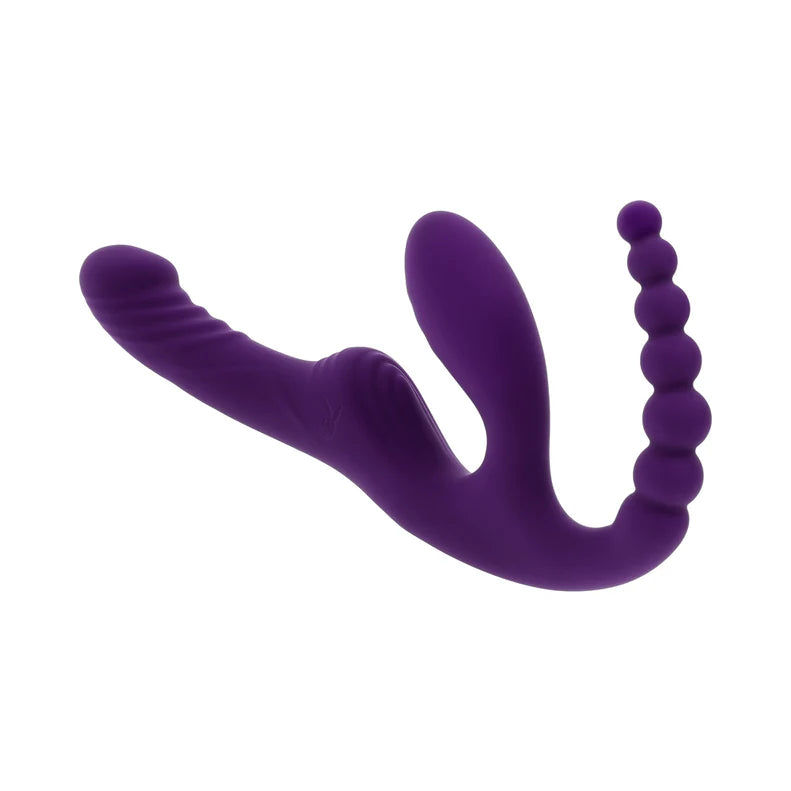 Playboy Hug It Out Inflatable Triple Stimulator – Rechargeable Remote Control