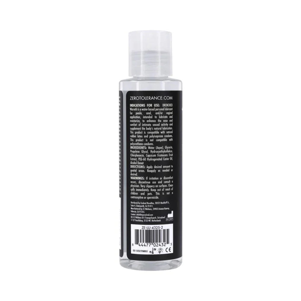 Zero Tolerance Drenched Warmth Water-Based Warming Lubricant