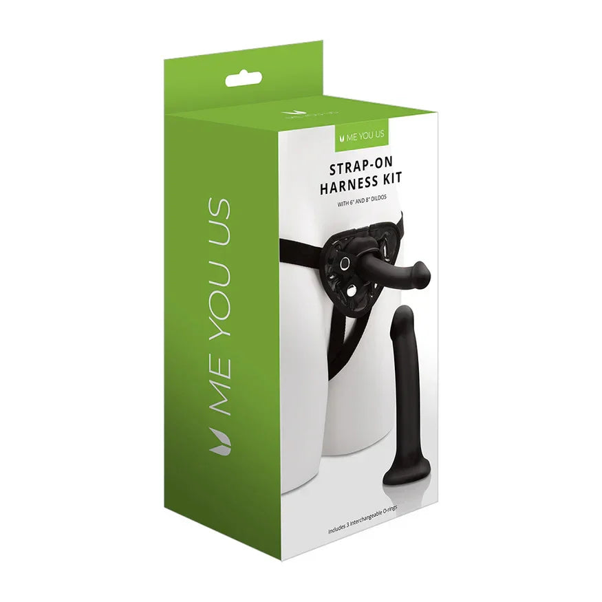 ME YOU US Strap-on Harness Kit with 6in and 8in Dildos