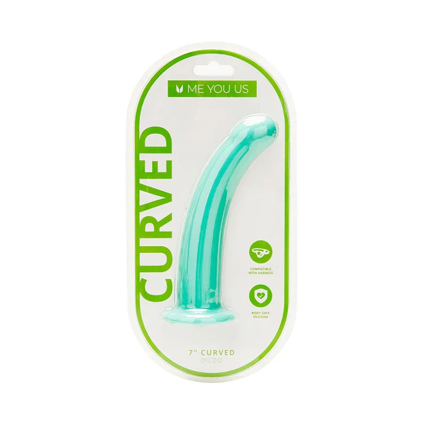 ME YOU US Curved Silicone Dildo 7in