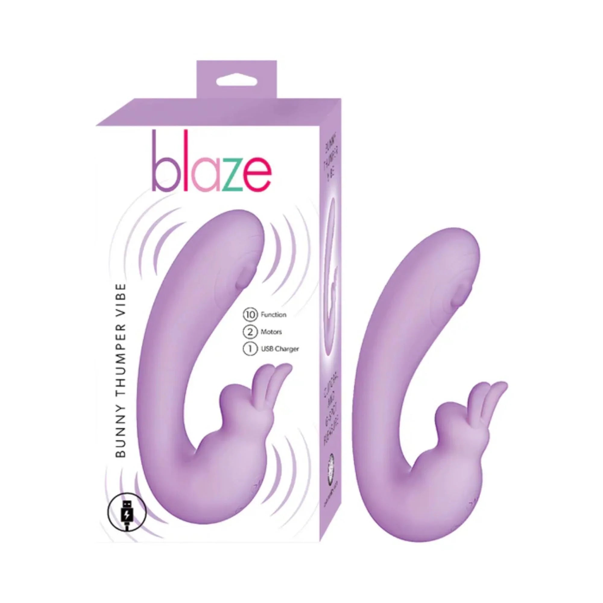 Blaze Bunny Thumper Rechargeable Silicone Vibrator