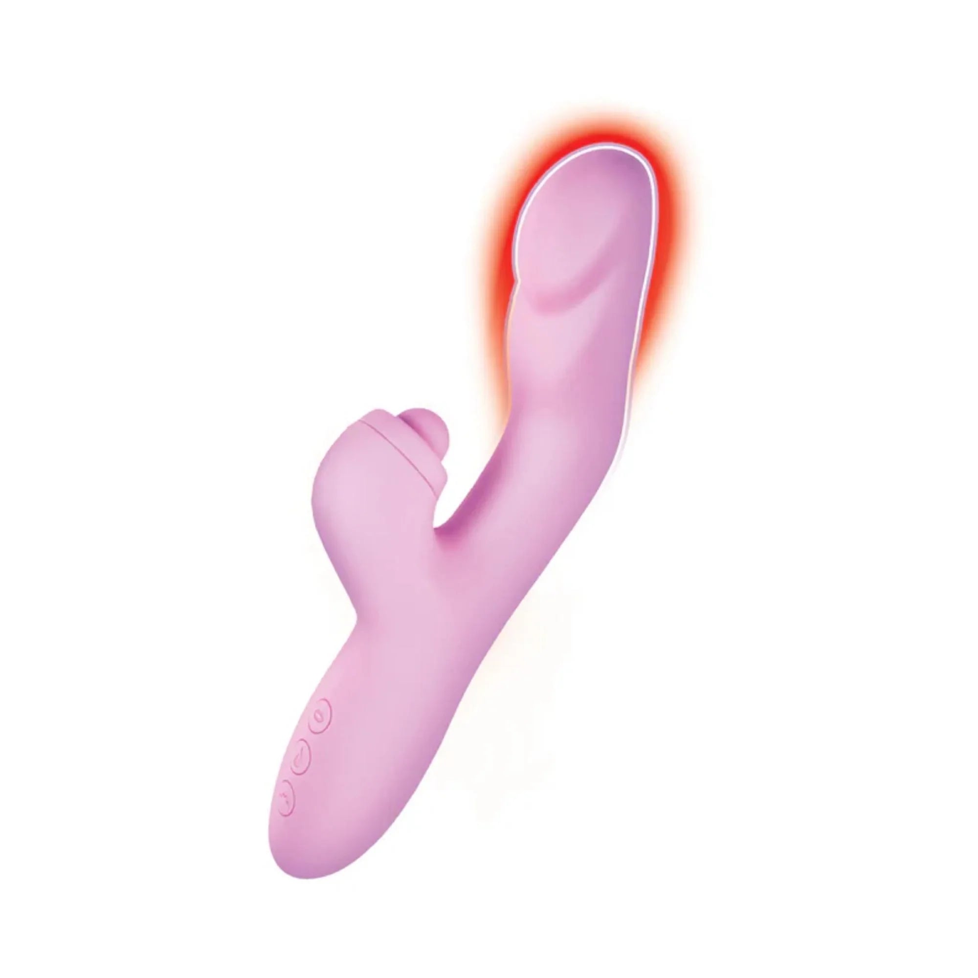 Goddess Heat Up Rechargeable Silicone Tapping Rabbit Vibrator