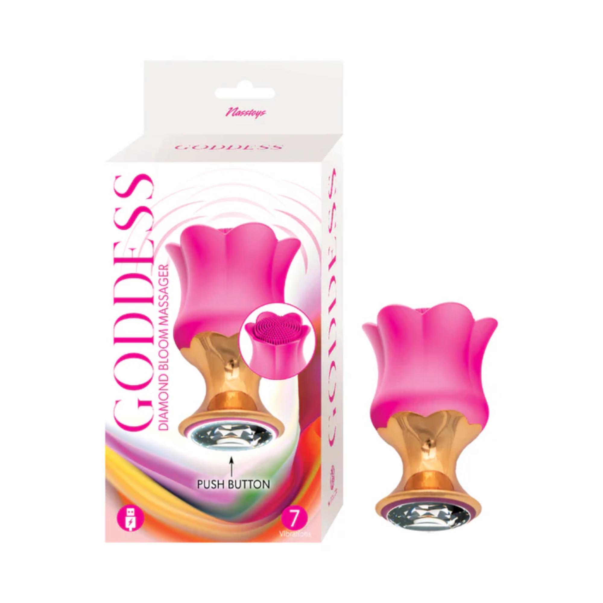 Goddess Diamond Bloom Rechargeable Silicone Massager