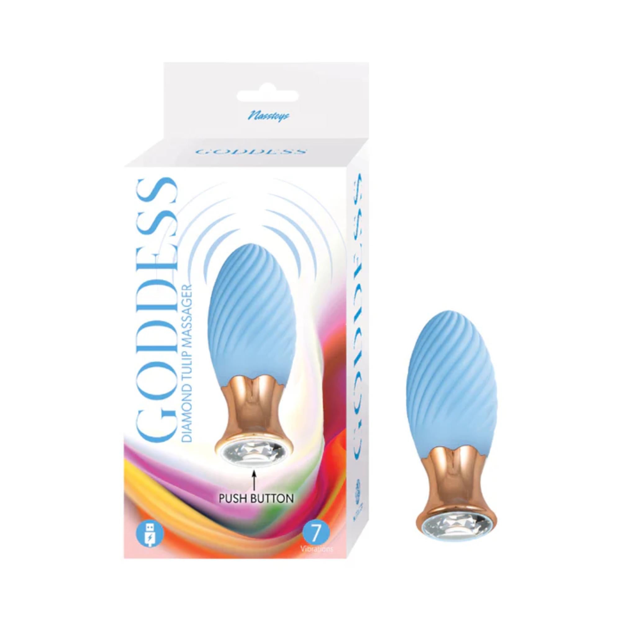 Goddess Diamond Tulip Rechargeable Silicone Massager