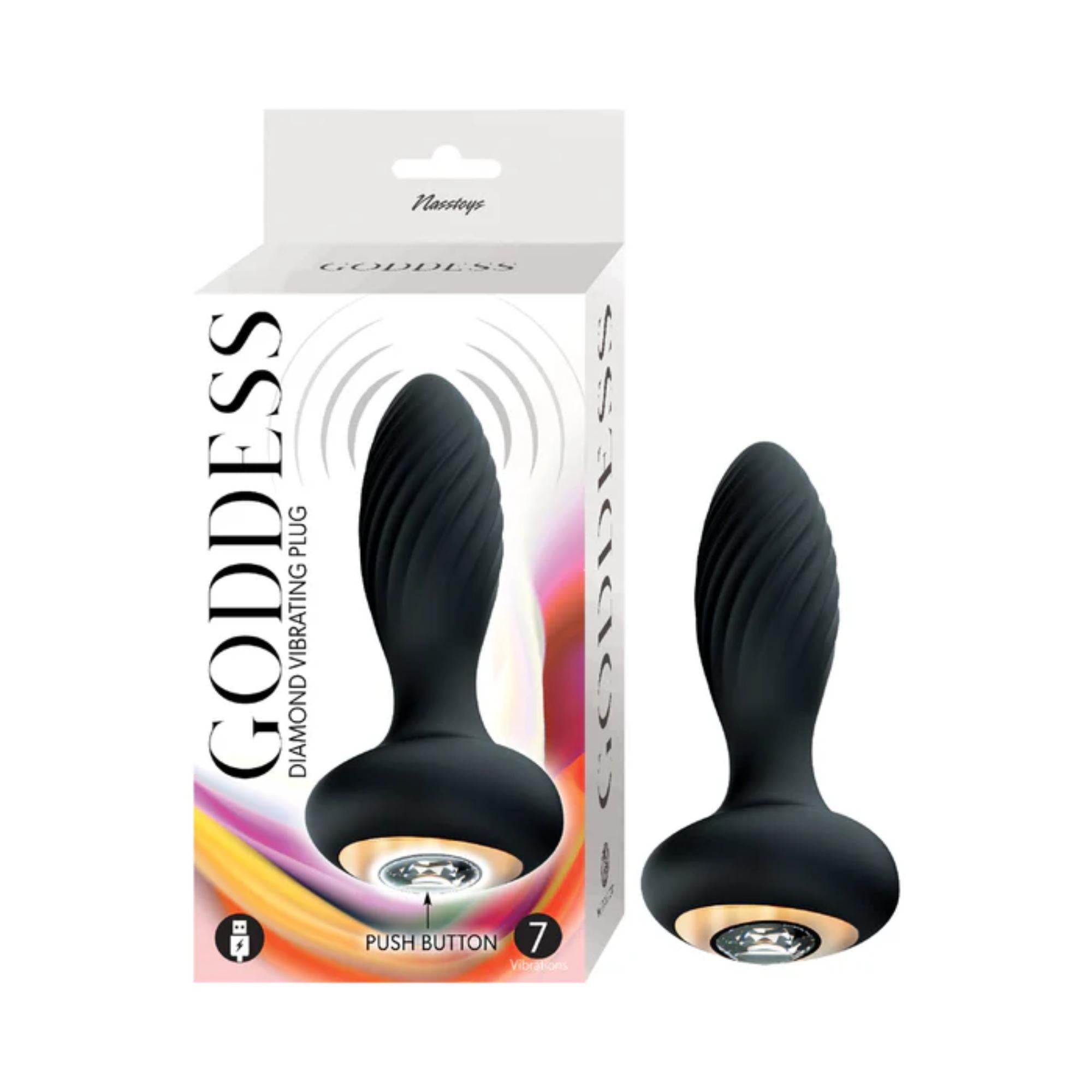 Goddess Diamond Vibrating Rechargeable Silicone Plug