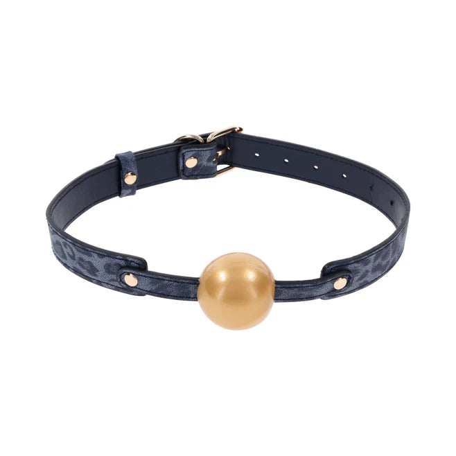 Sex & Mischief Cougar Ball Gag – Adjustable Beginner-Friendly Silicone Gag