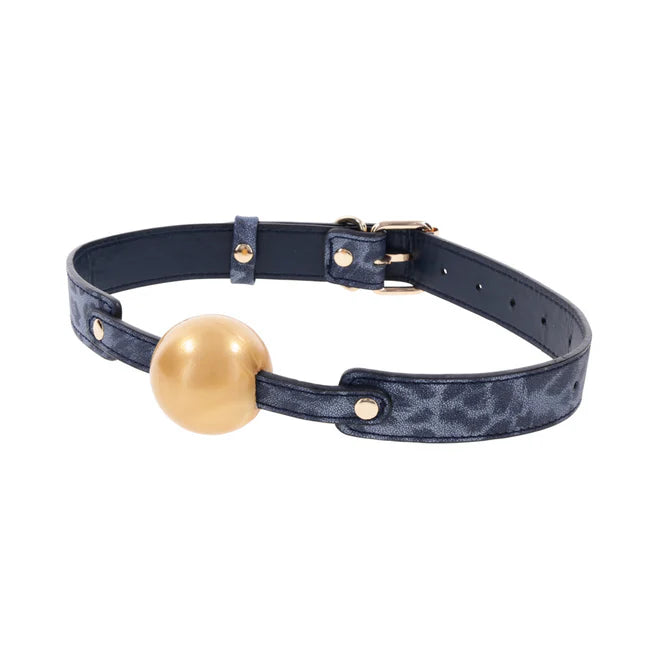 Sex & Mischief Cougar Ball Gag – Adjustable Beginner-Friendly Silicone Gag