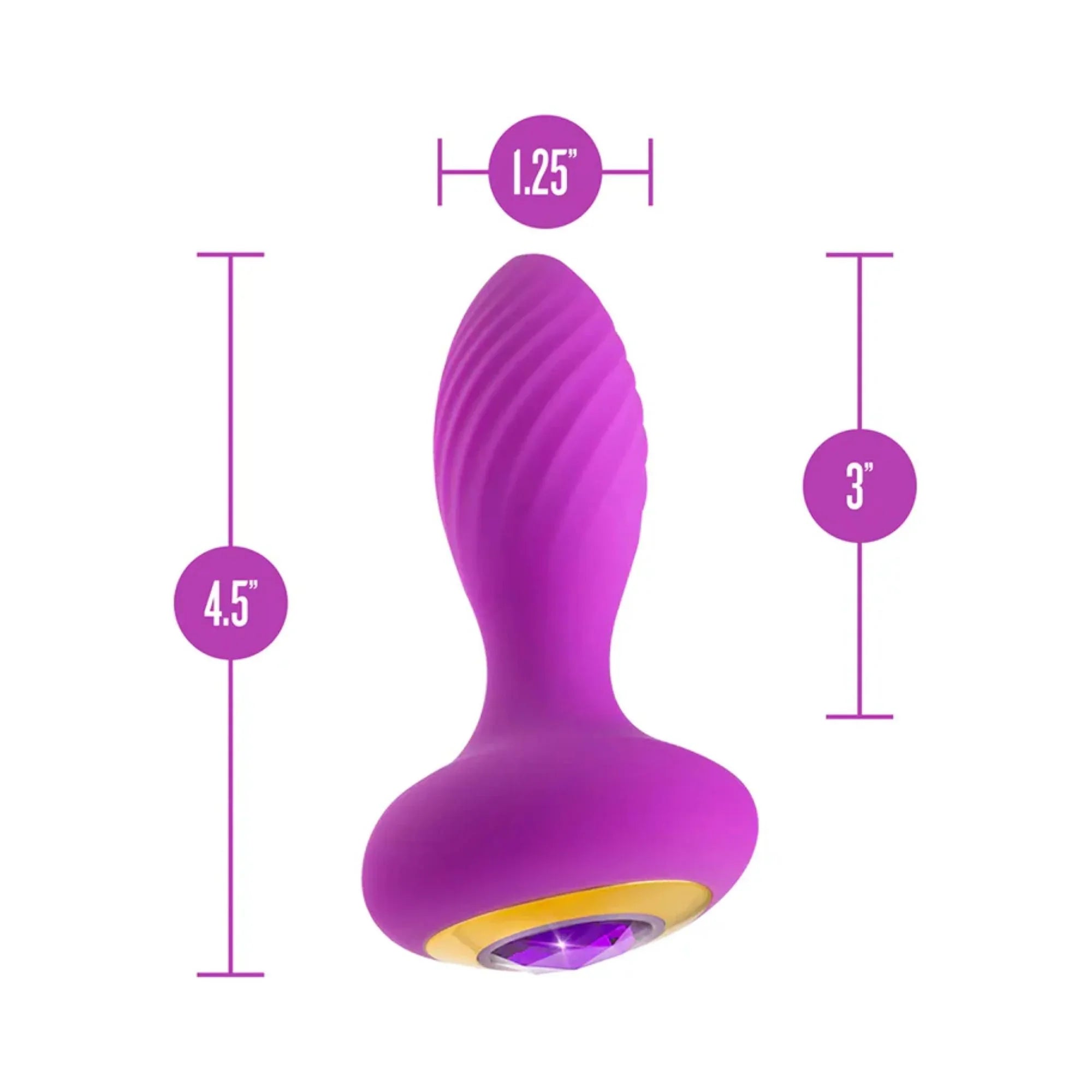 Oh My Gem Charm Rechargeable Silicone Anal Plug