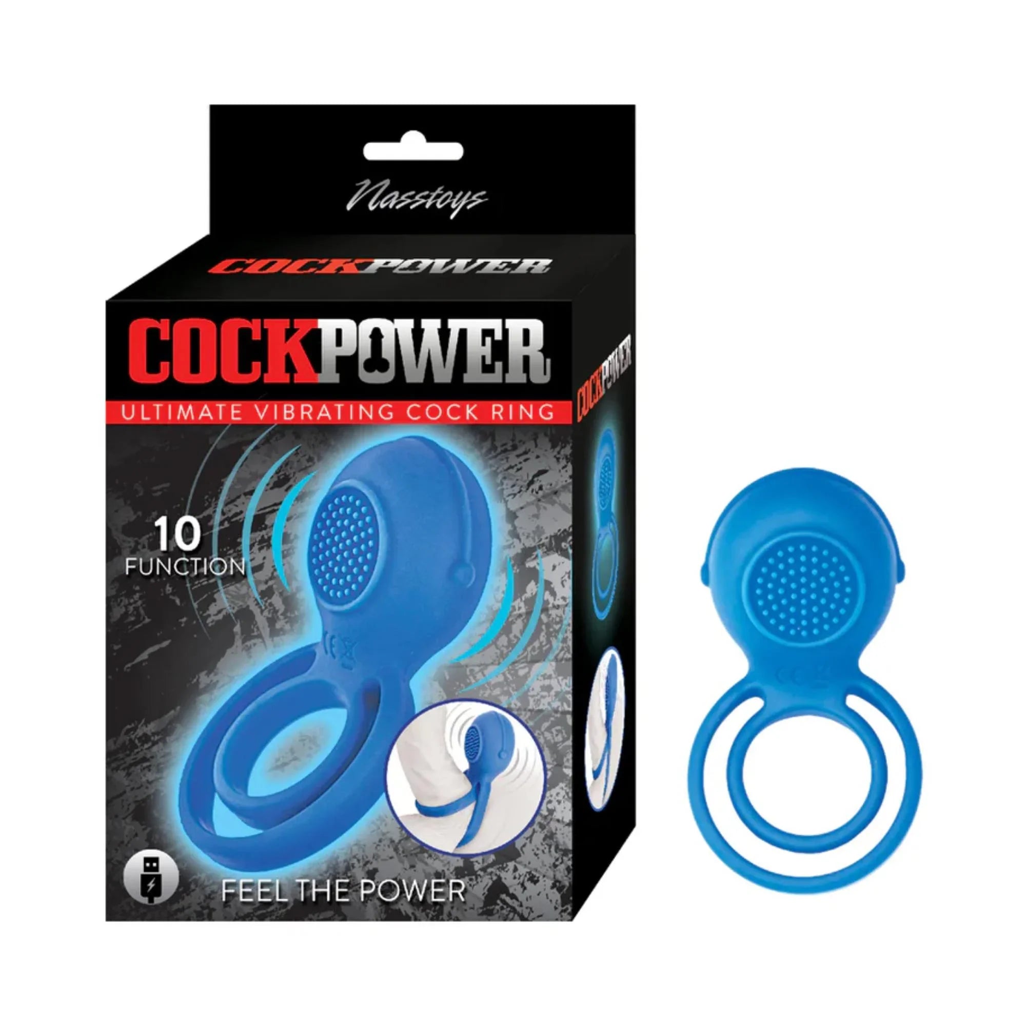 Cockpower Ultimate Vibrating Rechargeable Silicone Cock Ring