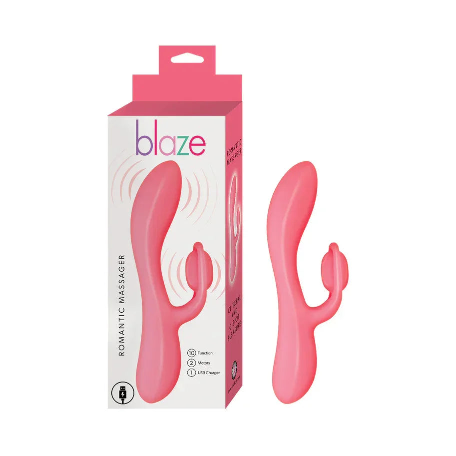 Blaze Romantic Rechargeable Silicone Rabbit Vibrator