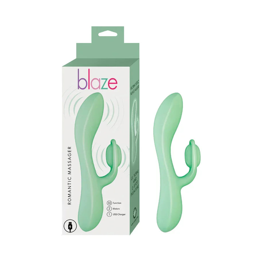Blaze Romantic Rechargeable Silicone Rabbit Vibrator