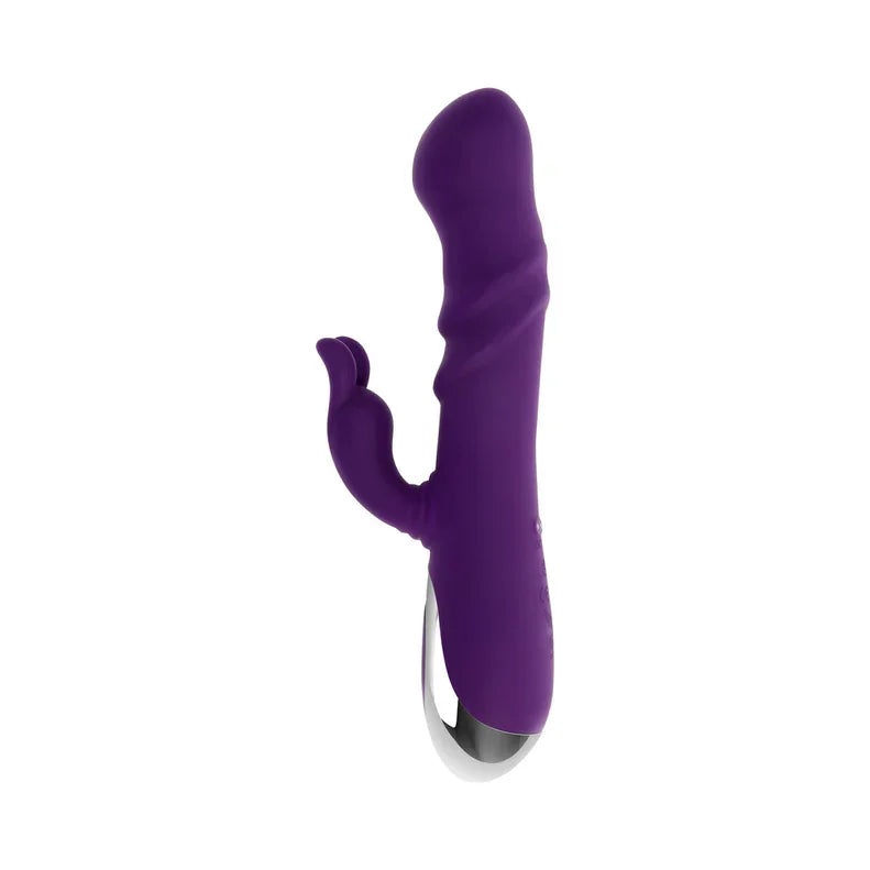 Playboy Bunny Punch Rechargeable Silicone Rabbit Vibrator with Twirly G-Spot Head