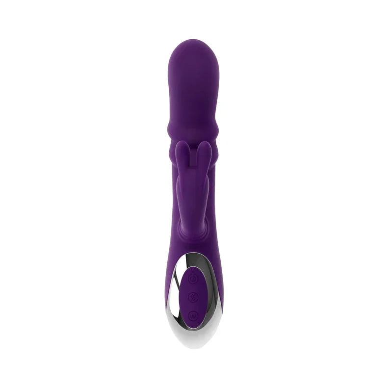 Playboy Bunny Punch Rechargeable Silicone Rabbit Vibrator with Twirly G-Spot Head