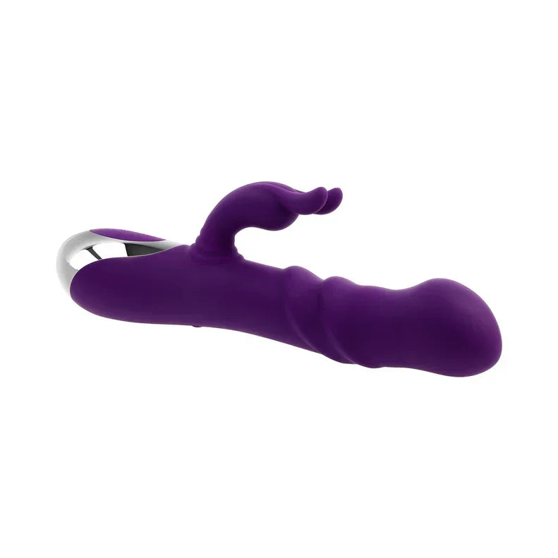 Playboy Bunny Punch Rechargeable Silicone Rabbit Vibrator with Twirly G-Spot Head