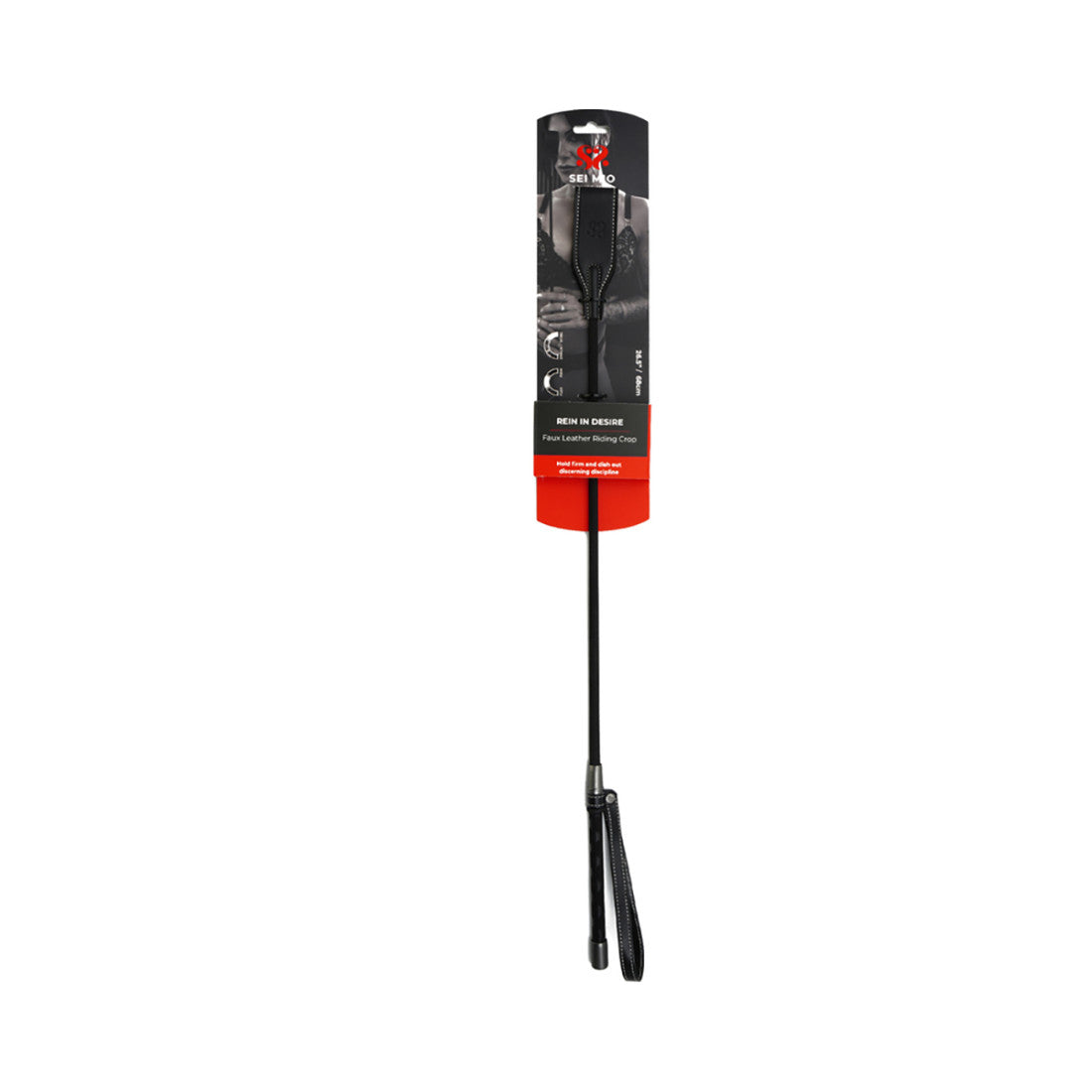 SEI MIO Rein In Desire Faux Leather Riding Crop – Precision Impact Toy