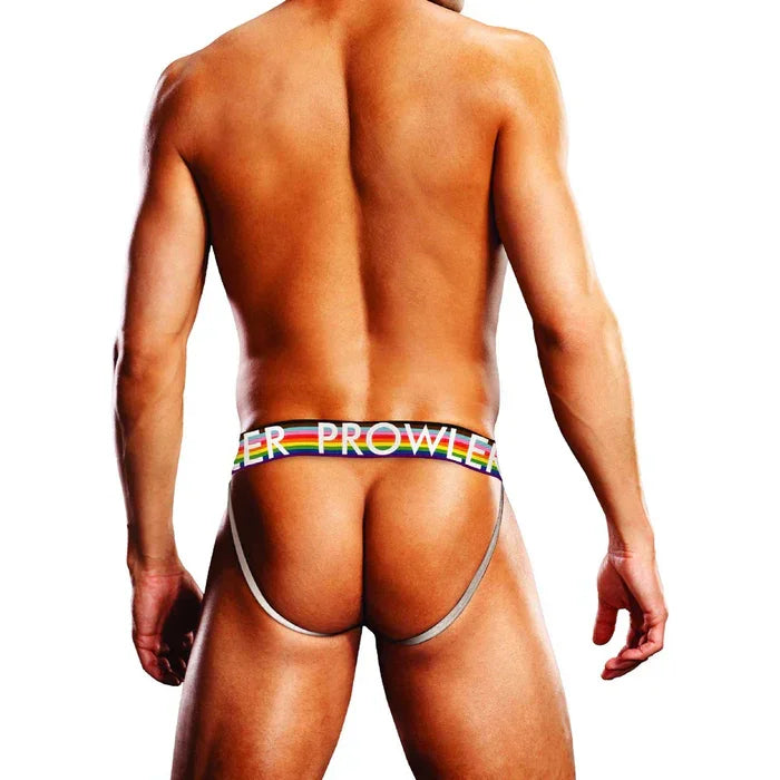 Prowler Black Oversized Paw Jock - Black/Rainbow