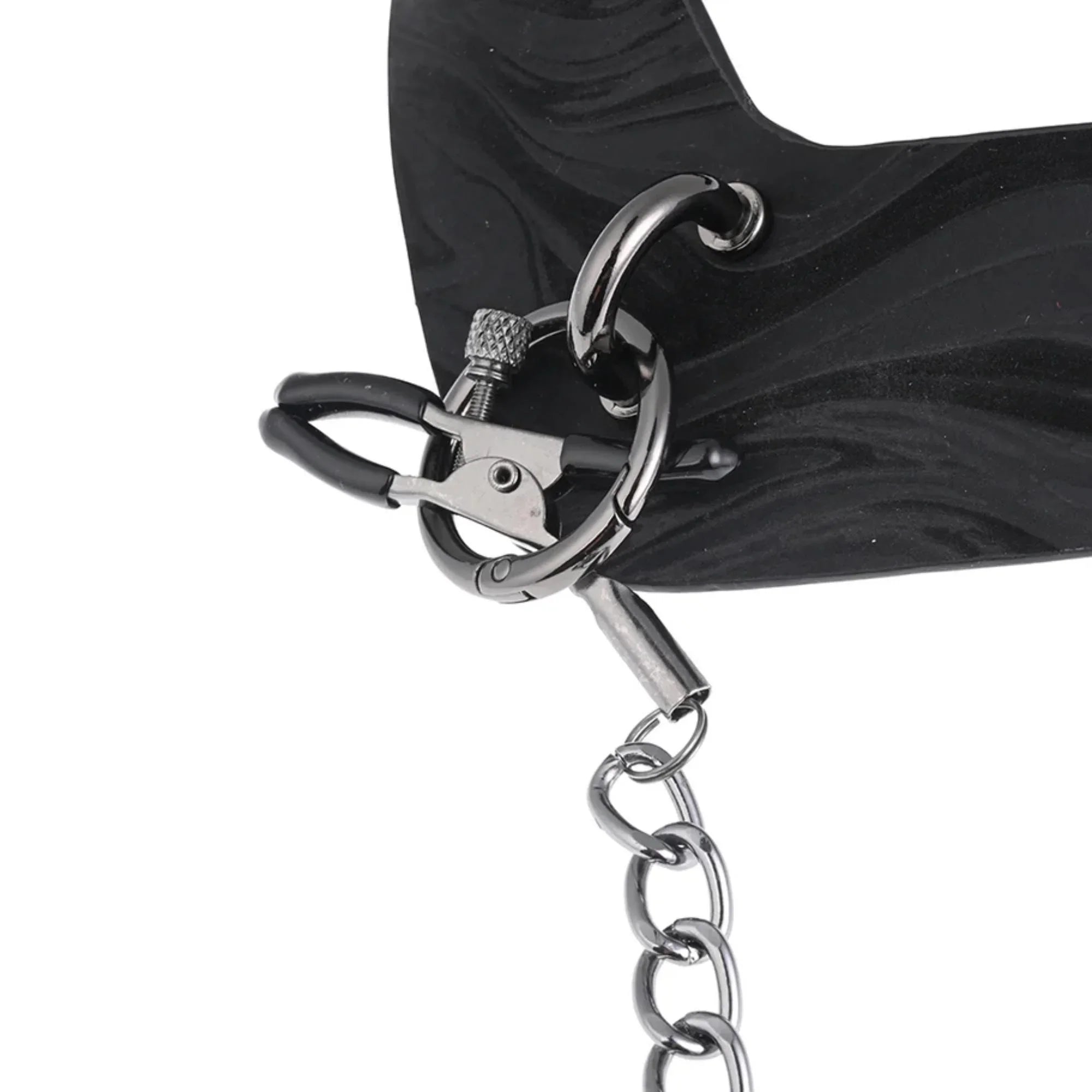 Sportsheets Velvet Noir Collar & Removable Clamps