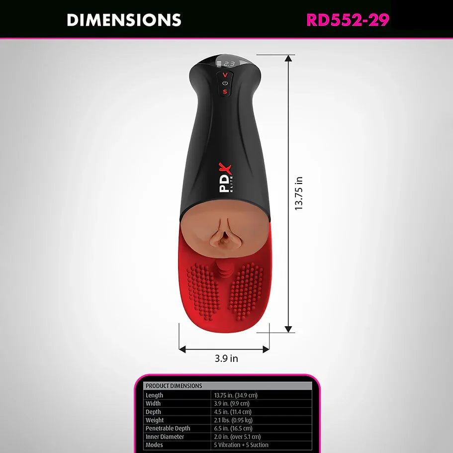 PDX Elite Fuck-O-Matic Pro XL Rechargeable Masturbator