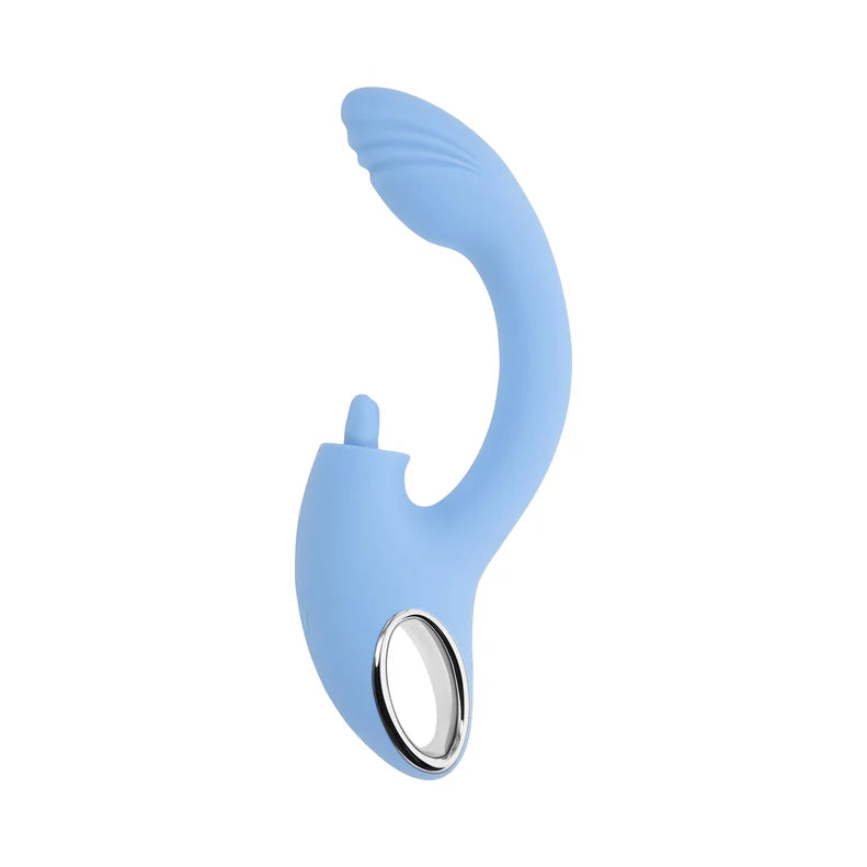 Playboy Sapphire Sky Rabbit Vibrator – Rechargeable Silicone Dual Stimulator
