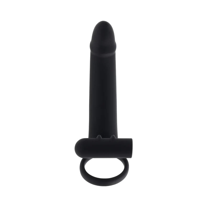 Gender X Full Swing Vibrating Dildo with Dual Ring – Remote Control Silicone