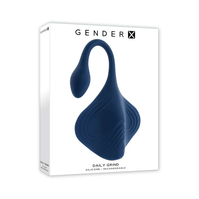 Gender X Daily Grind Rechargeable Silicone Vibrator – Dual Stim Stingray Design