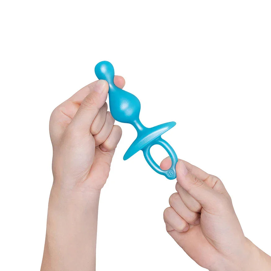 B-Vibe Butties Pop Beaded Silicone Anal Plug