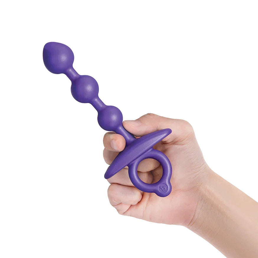 B-Vibe Butties Zip Silicone Anal Beads