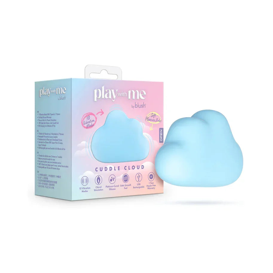 Play With Me Cuddle Cloud Rechargeable Silicone Clitoral Massager