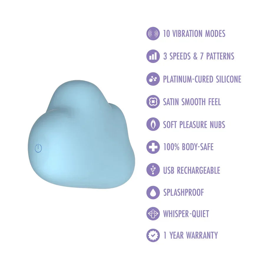 Play With Me Cuddle Cloud Rechargeable Silicone Clitoral Massager