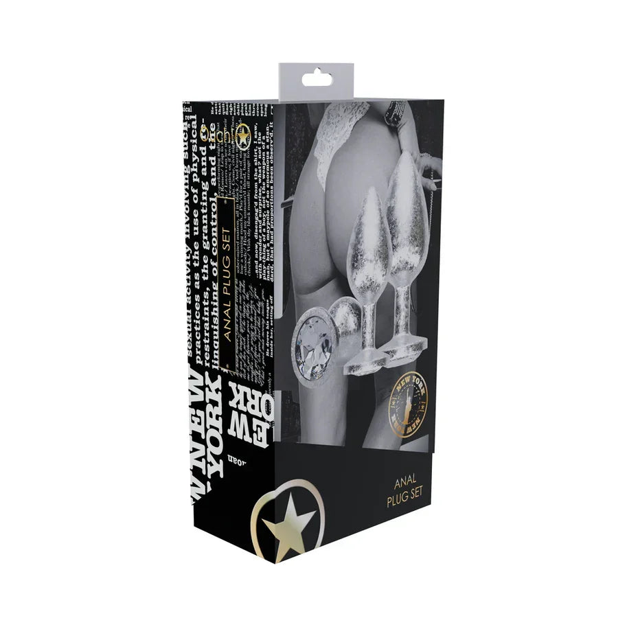 Ouch! International New York Collection Metal Anal Plug Set Ouch! International New York Collection Metal Anal Plug Set