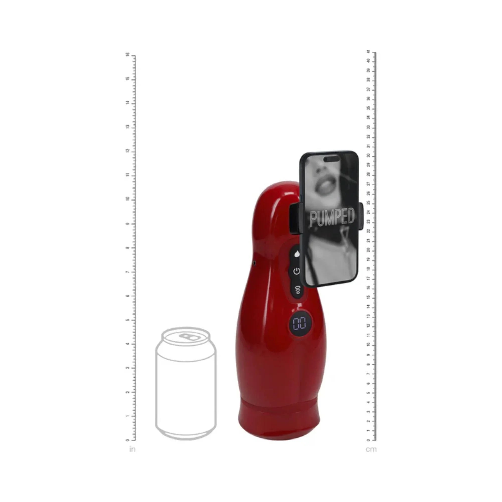 Pumped Virtuo 10 Function Rechargeable Masturbator with Phone Attachment