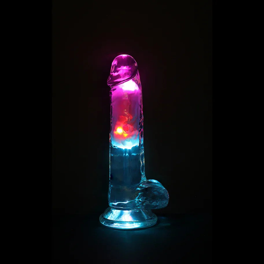 RealRock Rechargeable Dildo with Balls and Remote Control 7in