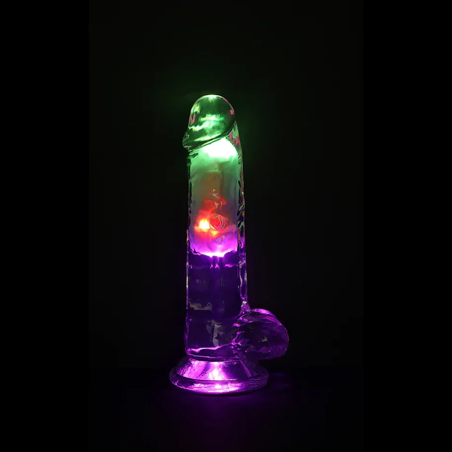 RealRock Rechargeable Dildo with Balls and Remote Control 7in