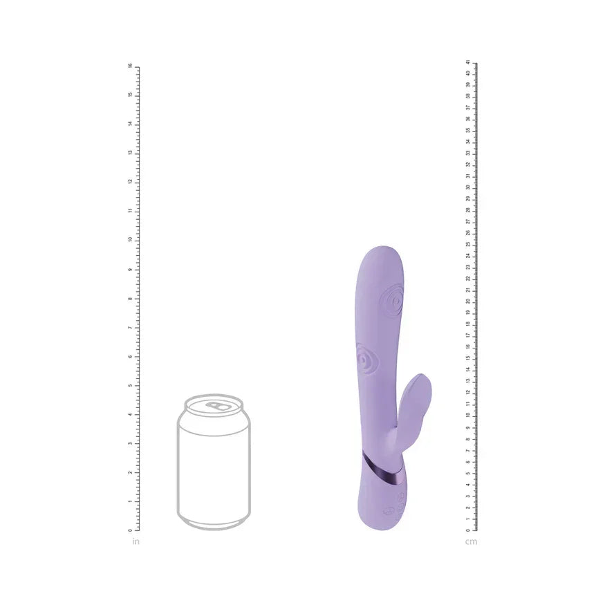 Vive Fronda Silicone Rechargeable Triple Motor G-Spot Vibrating and Tapping Leaf Clit Stimulator