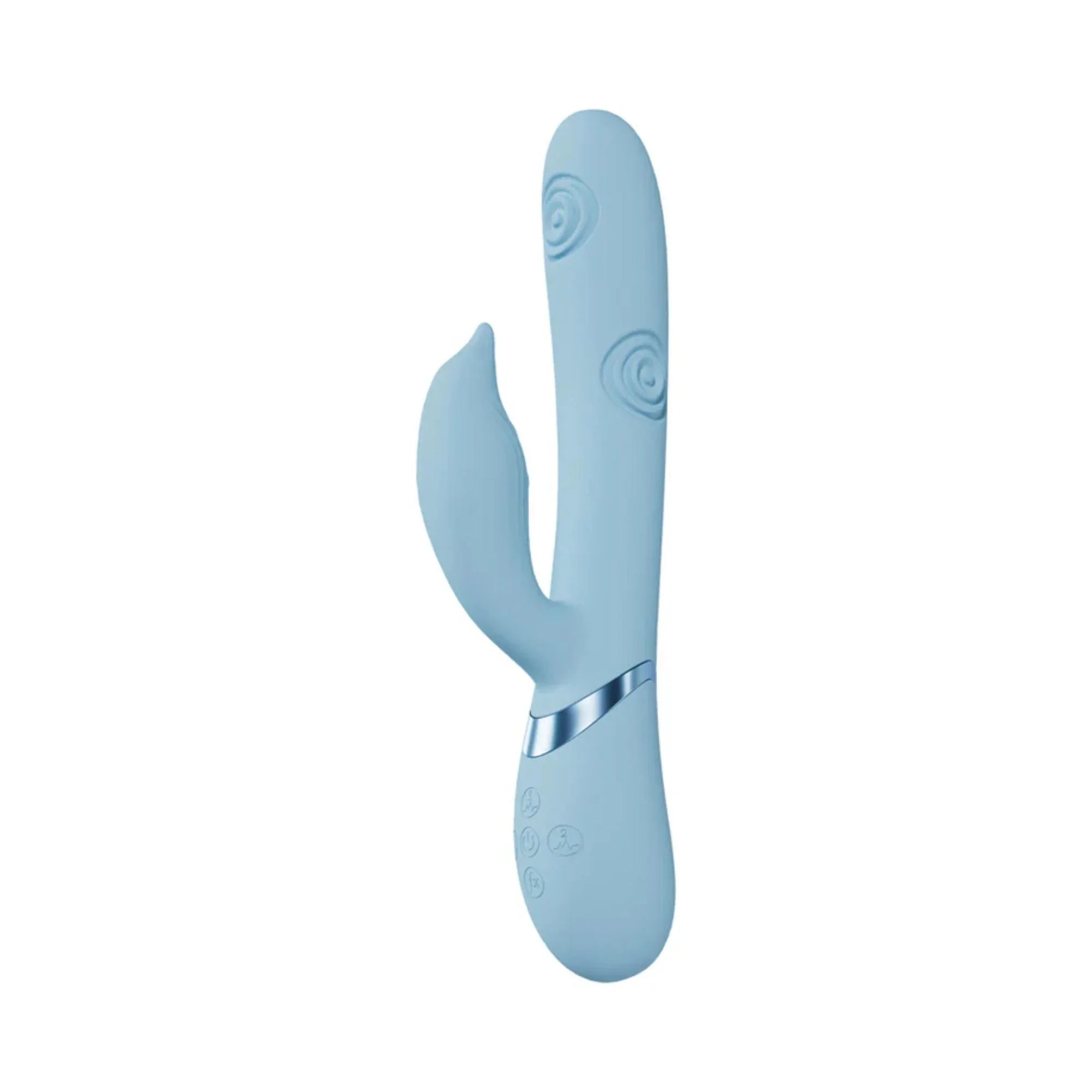 VIVE Pallina Rechargeable Silicone Triple Motor G-Spot VIbrating and Tapping Beads Clit Stimulator