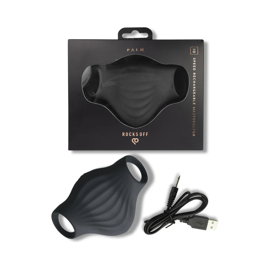 Rocks-Off Palm Vibrating Masturbator – Flexible Handheld Pleasure