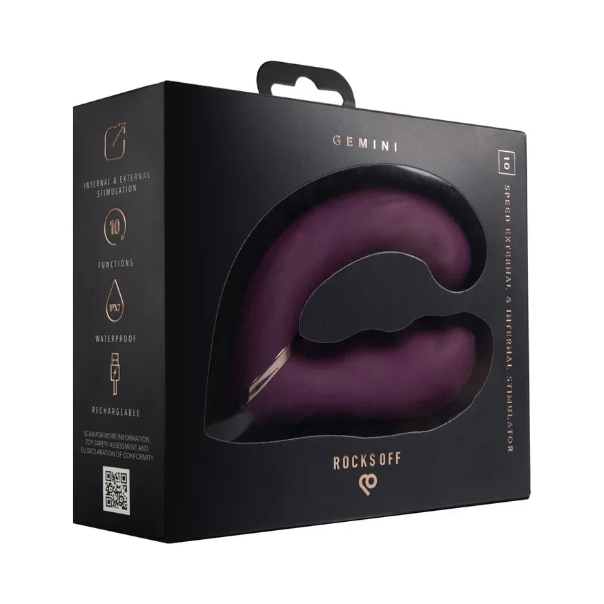 Rocks-Off Gemini Dual Stimulator Wearable C & G-Spot Vibrator Rocks-Off Gemini Dual Stimulator Wearable C & G-Spot Vibrator