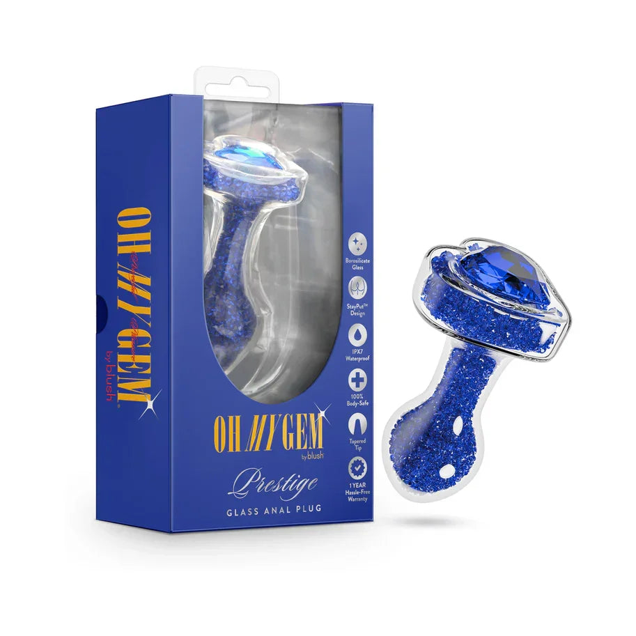 Oh My Gem Prestige Glass Anal Plug