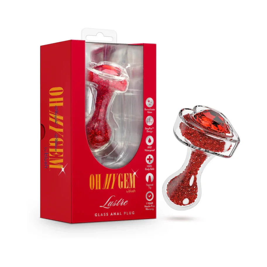 Oh My Gem Lustre Glass Anal Plug